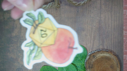 DnD Sticker - Druide Sticker W20 mit Apfel