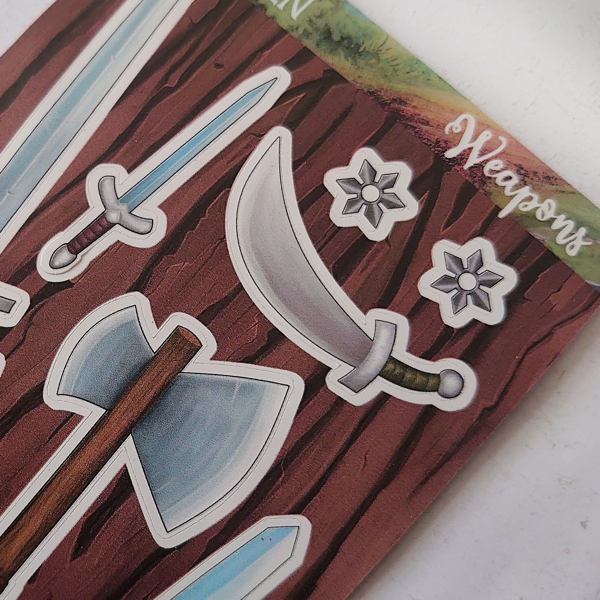 Weapons Sticker Sheet - Fantasy Sticker